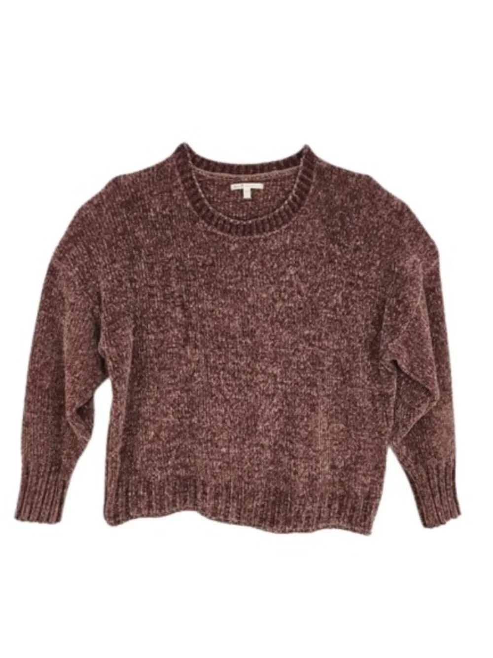 Seven7 Mauve Chenille Fuzzy Sweater XXL